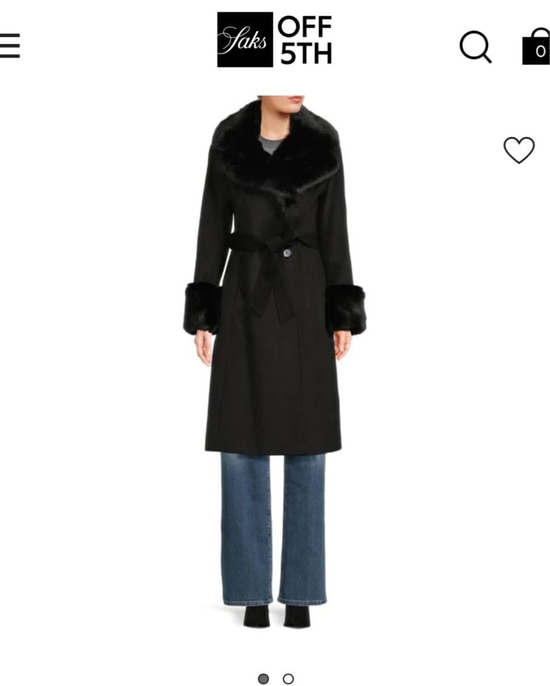 Saks Off 5th Fur Coat - Image 2