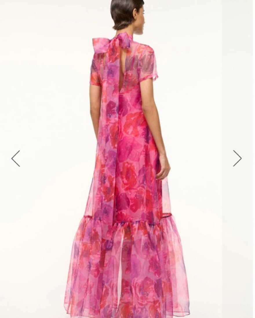 Staud Calluna dress Magenta Floral  - Image 3