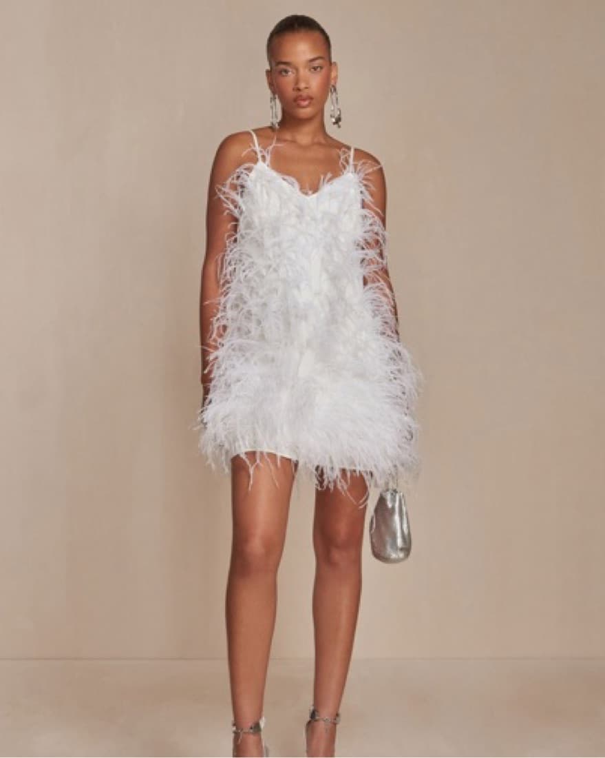 Cult Gaia Feather Dress - Image 2