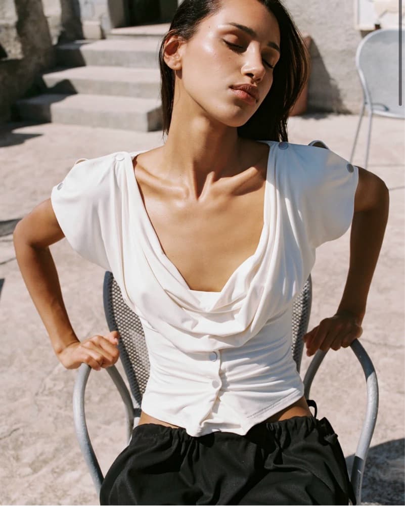 With Jean Sienna White/cream Top - Image 4