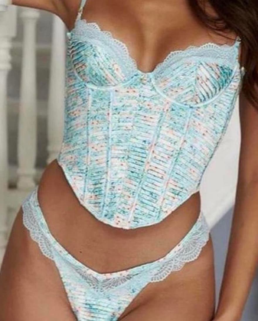 Bydee Blue Corset Top - Image 5