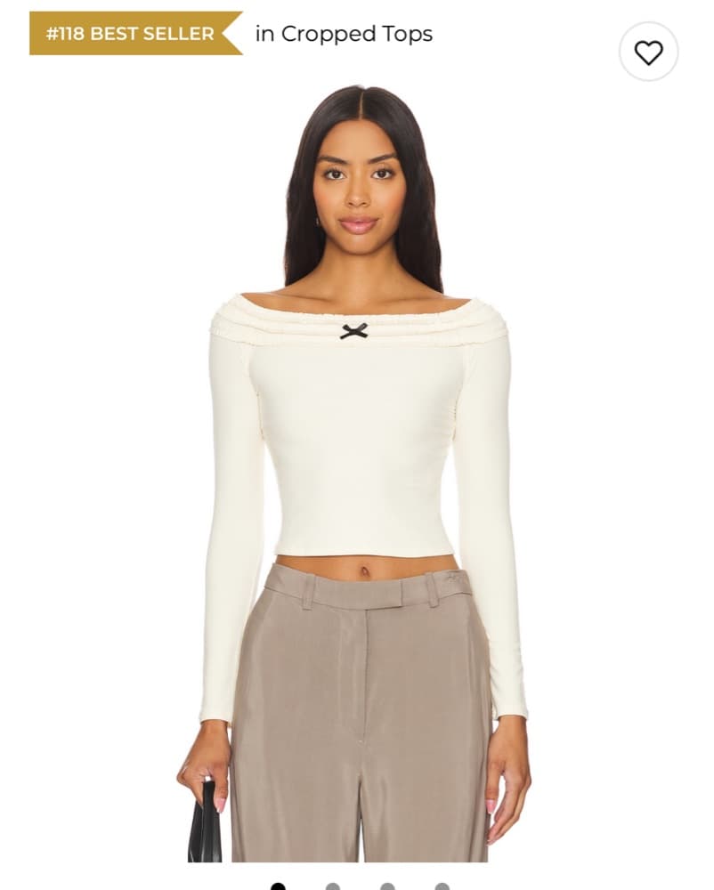 Brexley Top In Cream  - Image 1