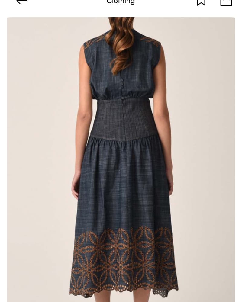 Silvia Tcherassi Denim Dress - Image 3
