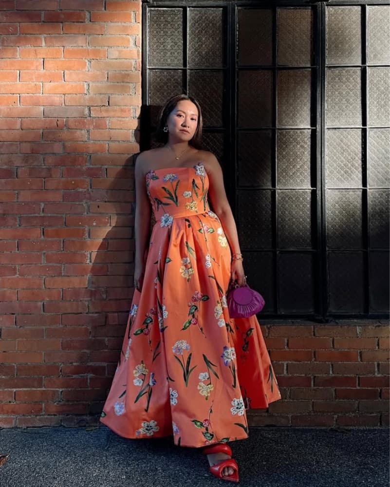 Leo Lin Floral Strapless Lynn Dress - Image 3