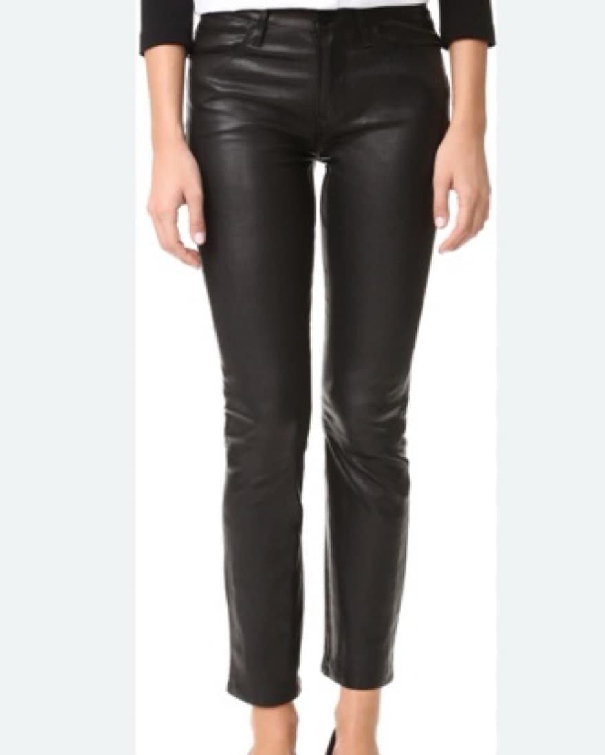 FRAME Leather 5 Pocket Pants - Image 1