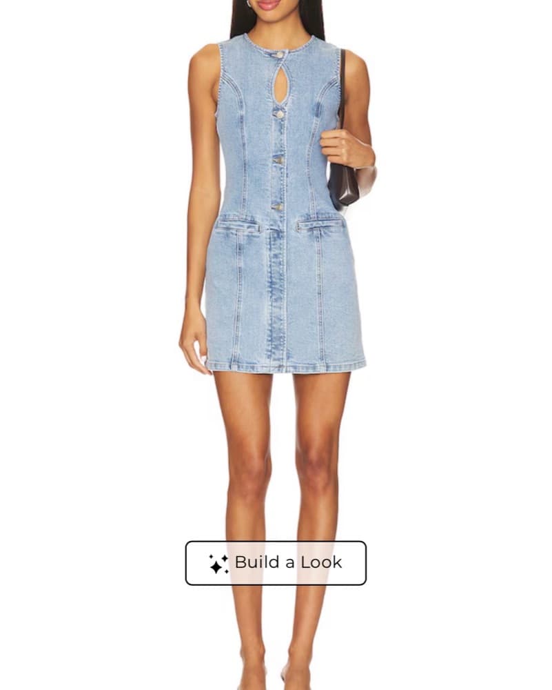 Denim Mini Dress - Image 2
