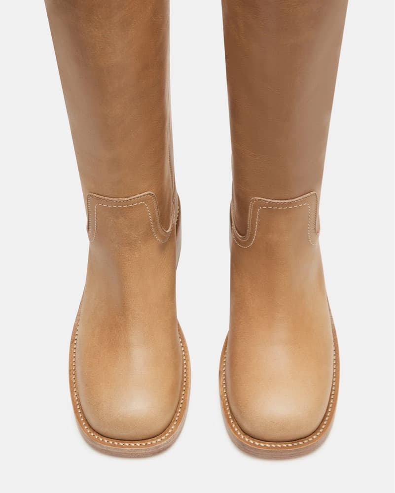 Steve Madden Knee High Tan Boots - Image 2