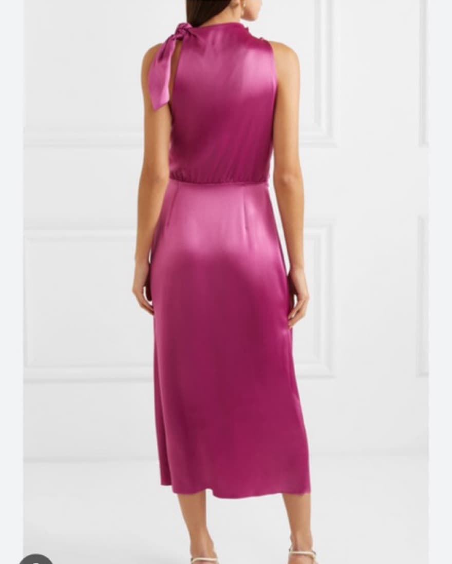 Nanushka Kalila Hot Pink Dress M - Image 5