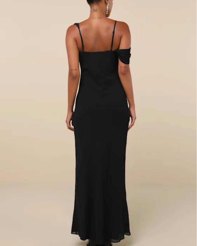 Lulu’s Asymmetrical Off Shoulder Dress - Image 4