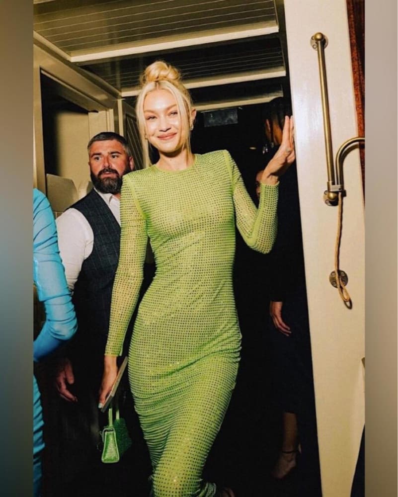 Self Portrait Green Embellished Dress - Image 2