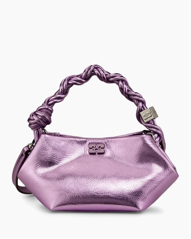 Ganni Metallic Pink Lavender Bou Bag - Image 1