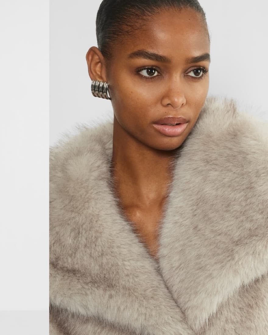 Real Faux Fur Coat - Image 6