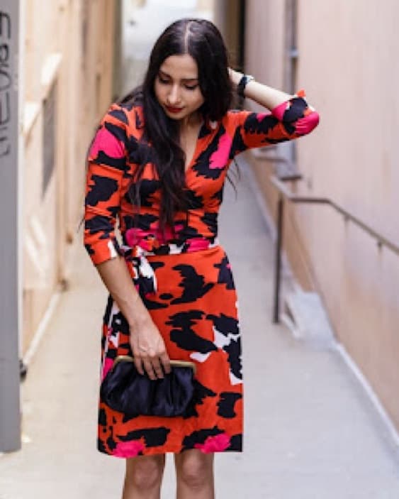 Diane Von Furstenberg Red Wrap Dress - Image 4