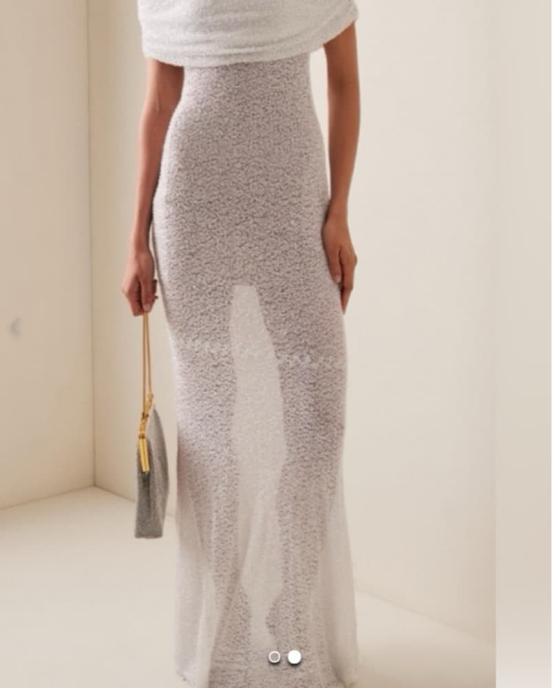 SELF-PORTRAIT Maxi Off Shoulder dress - Image 3