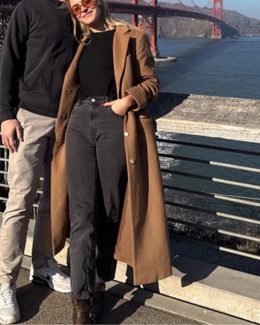 Ralph Lauren Long Camel Coat - Image 3