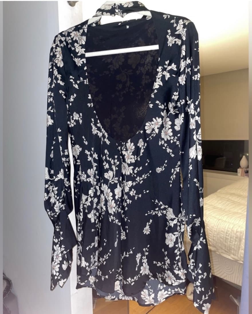 Free People Aries Cutout Back Mini Dress - Image 3