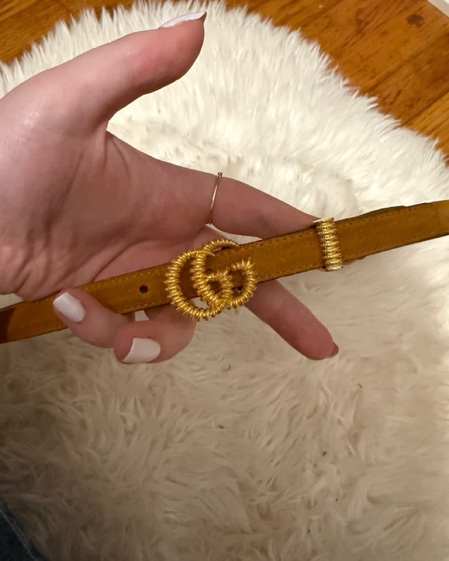 Tan Gucci Belt - Image 1