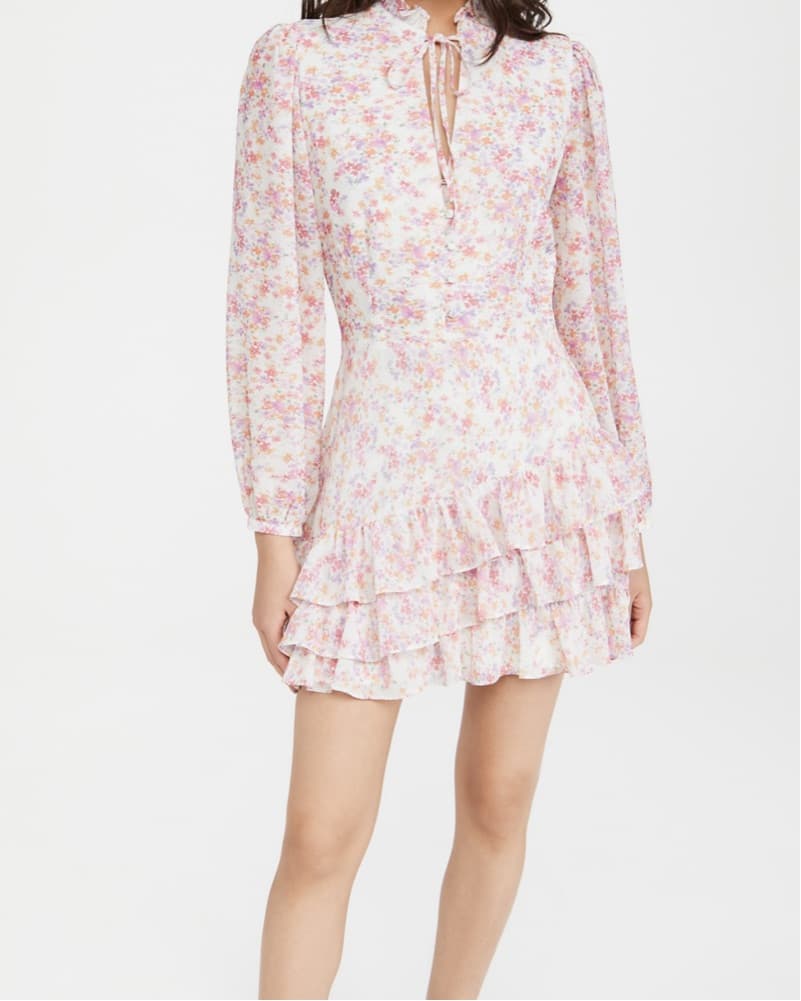 Floral Ruffled Miniature Dress - Image 2