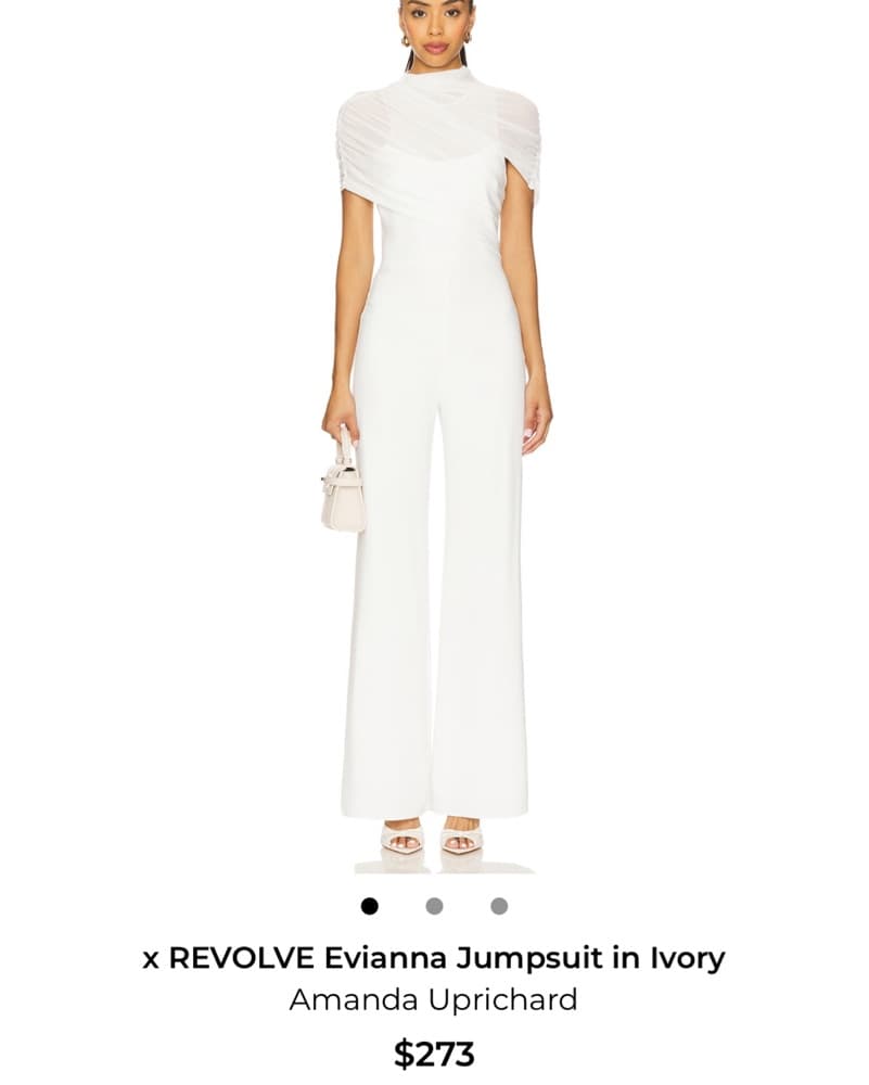 Sophisticated White Jumpsuit - Image 1