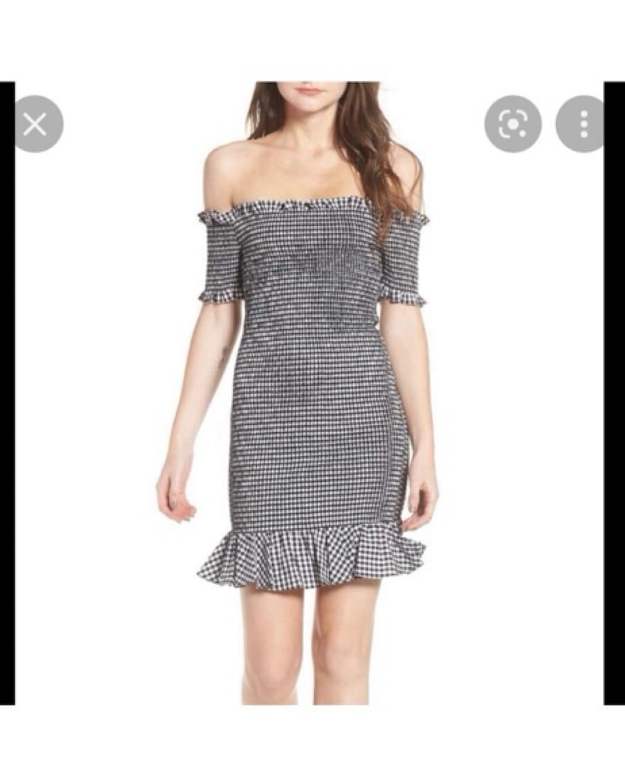 Wayf Ginham Off The Shoulder - Image 1