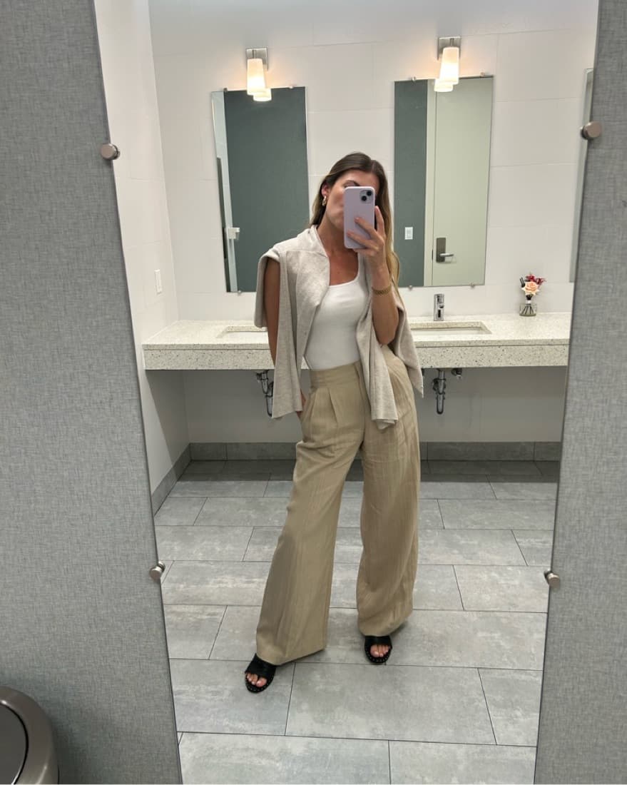 Beige Trouser Pants - Image 1
