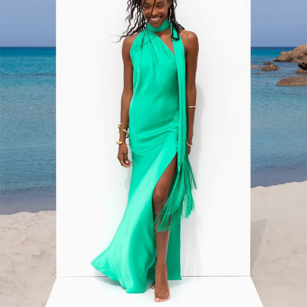 Rat & Boa Green Azzarra Maxi Dress - Image 4