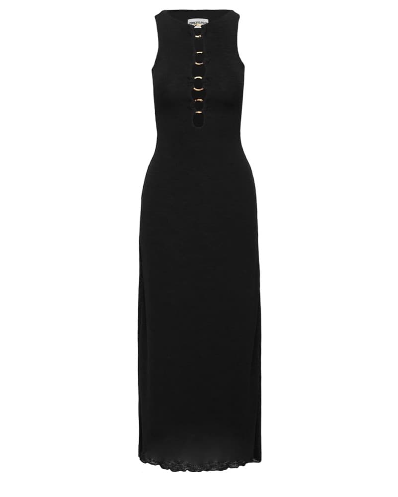 Dejonge Ring Sleeveless Maxi Dress Black - Image 5