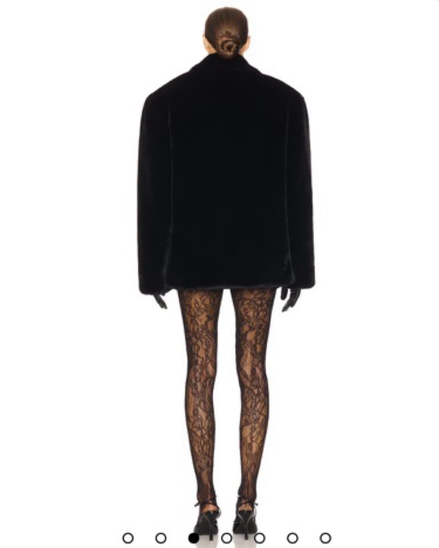 The Oslo Faux Fur Coat in Black- Helsa  - Image 2