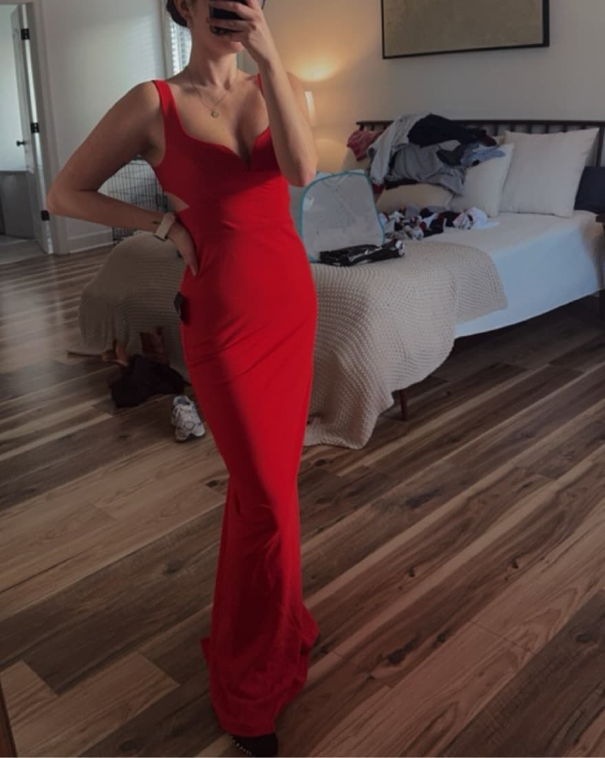 Lulu’s Simply Desirable Red Maxi Dress - Image 5