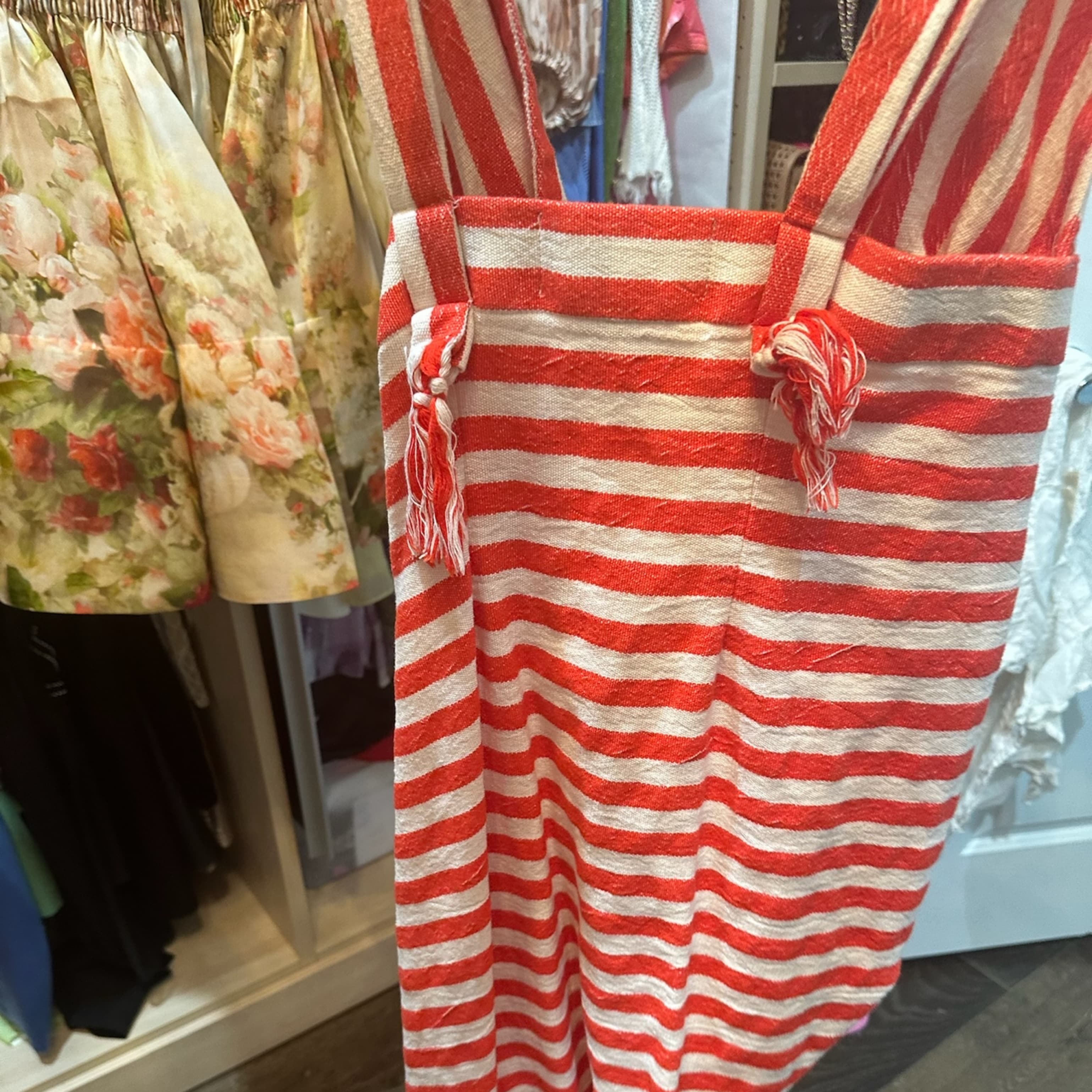 Just bee Queen Red Stripe Dress Small - Image 4