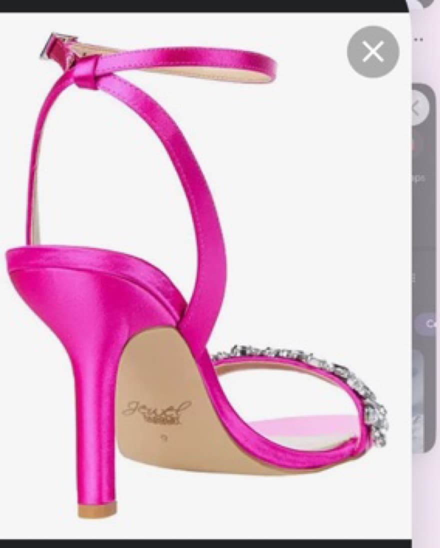 Badgley Mischka Pink Jewel Heels  - Image 2