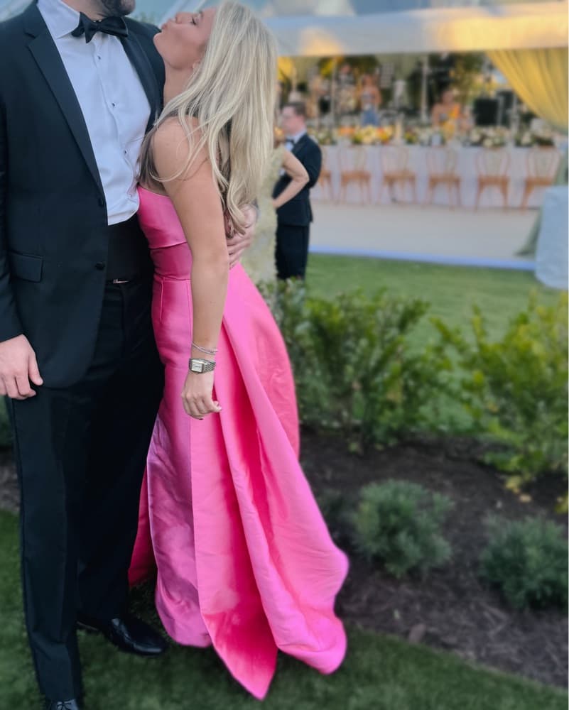 Solace London Hot Pink Gown - Image 3