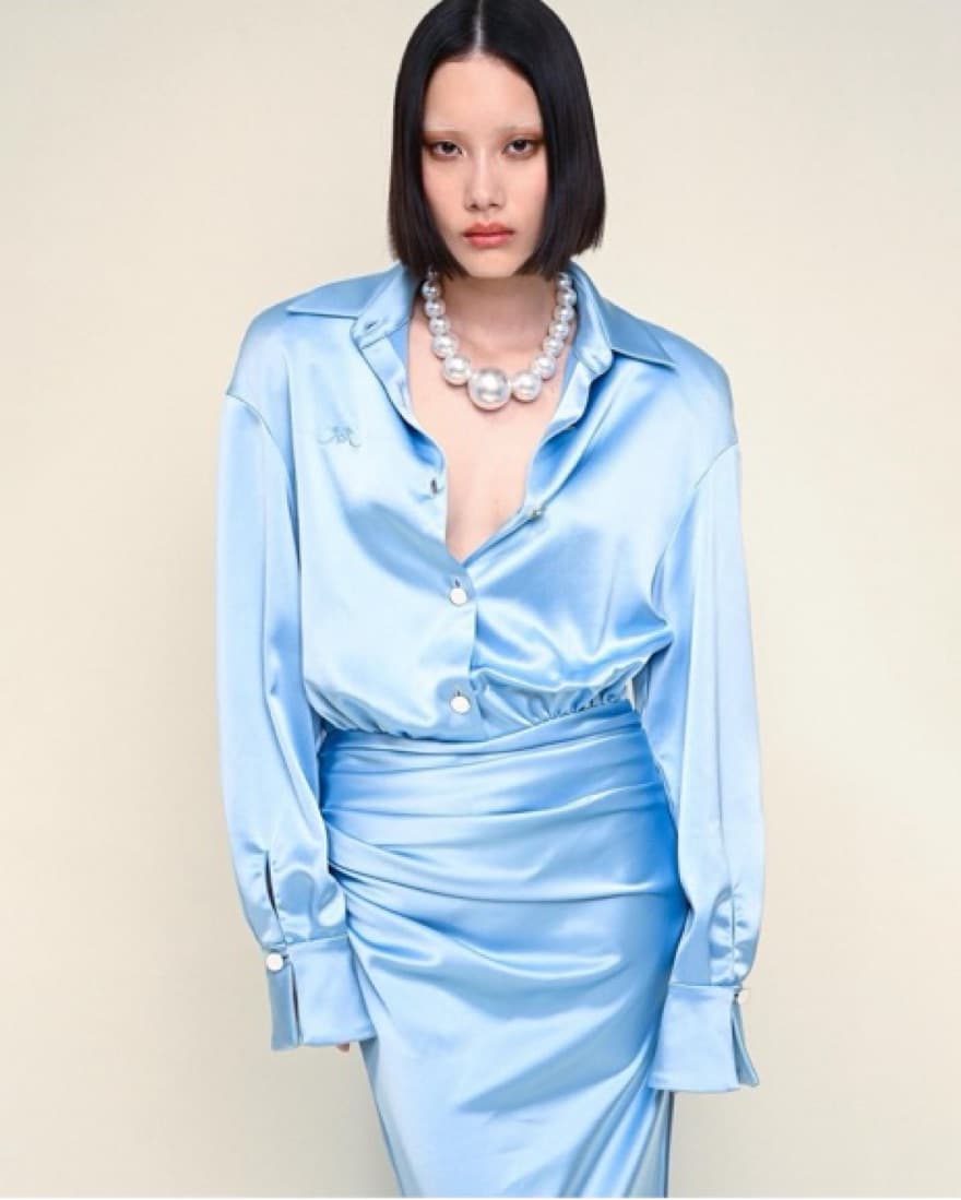 Rowen Rose Light Blue Dress - Image 1