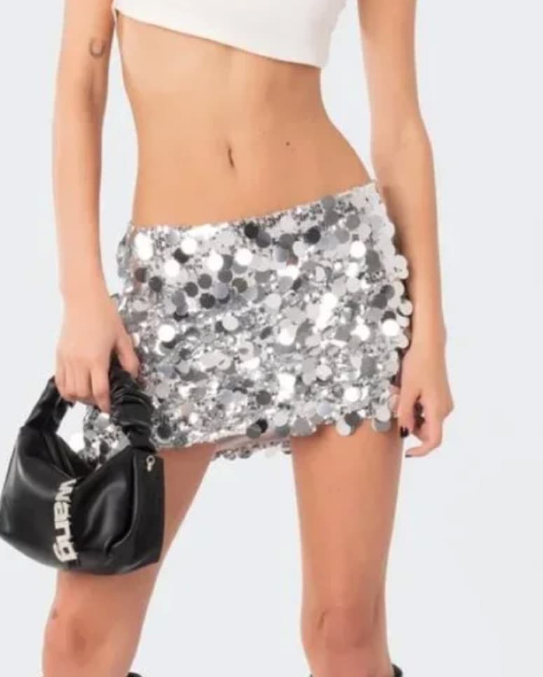 Edikted‎ Sabina Low-Rise Sequin Mini Ski - Image 1