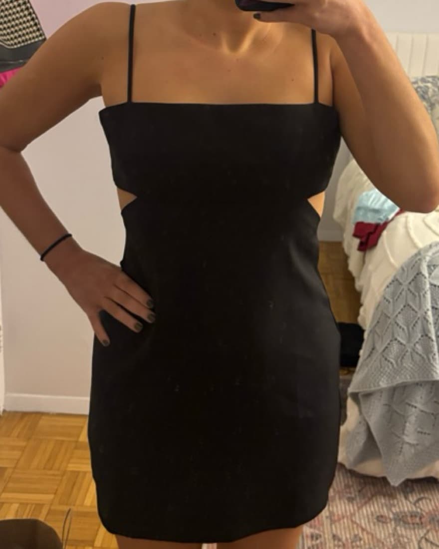 Black Mini Dress - Image 3