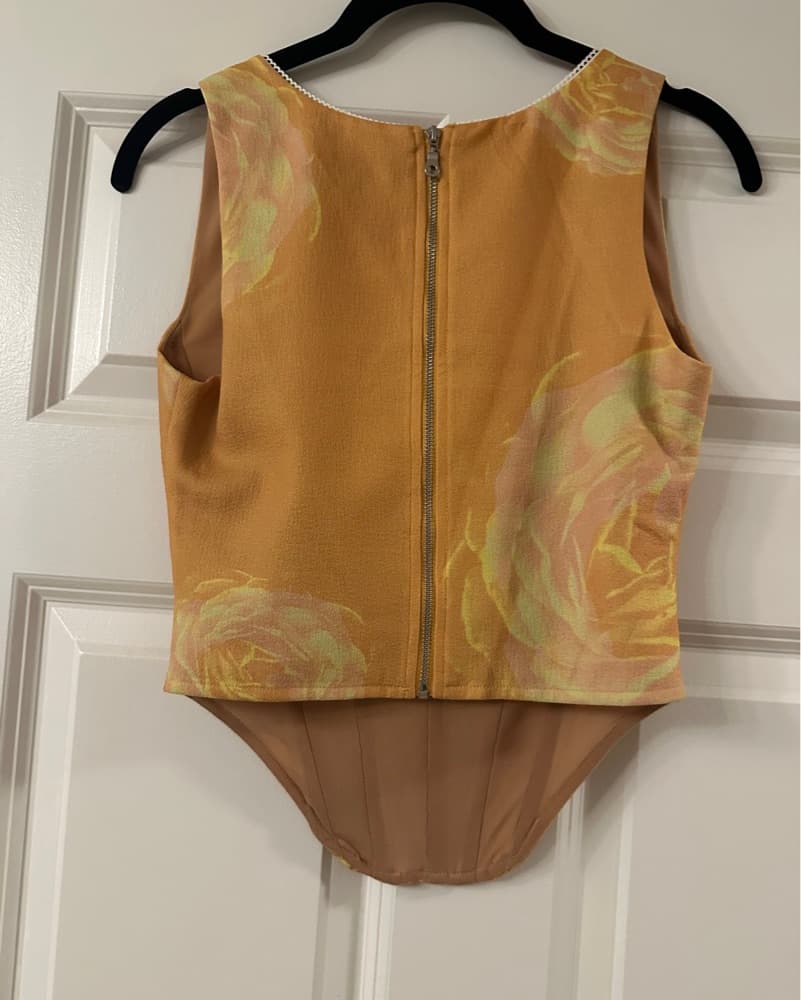 Miaou Campbell Orange Yellow Corset - Image 3