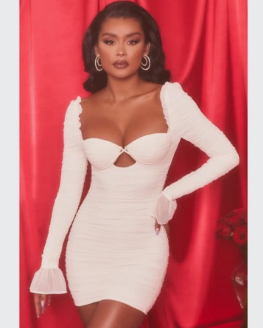 Oh Polly Corset Long Sleeve Dress - Image 2