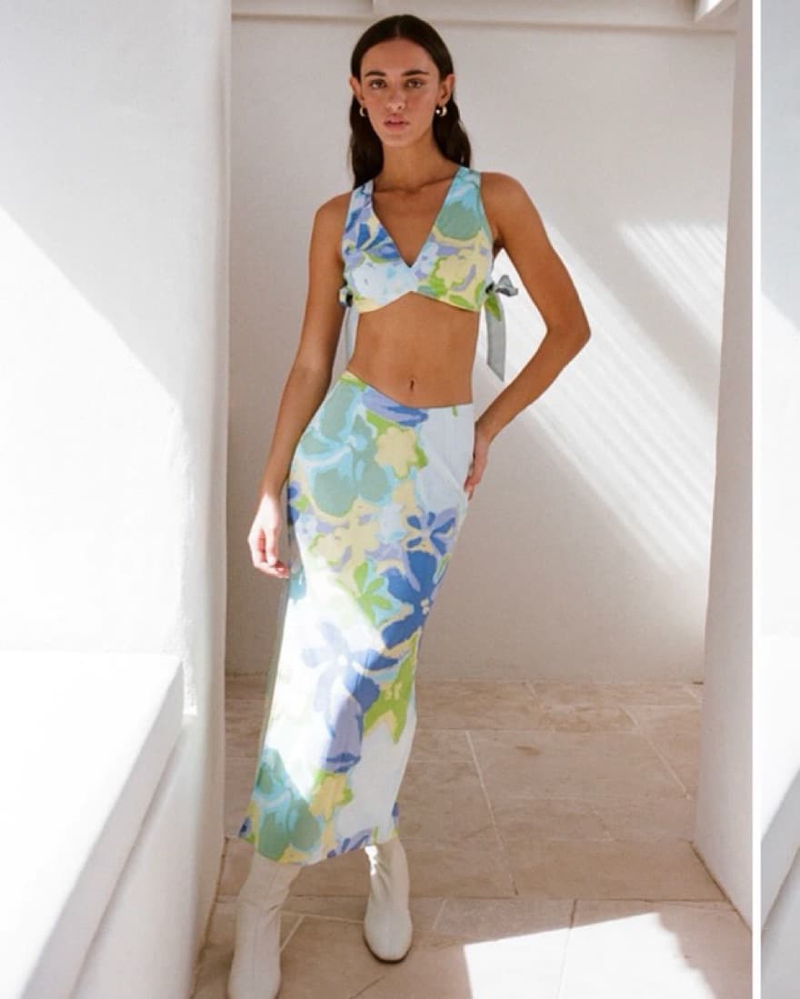 Sabo Skirt Florence Tie Top And Skirt - Image 3