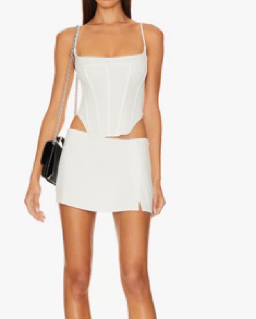 Mioau X Revolve Love Corset In White - Image 1