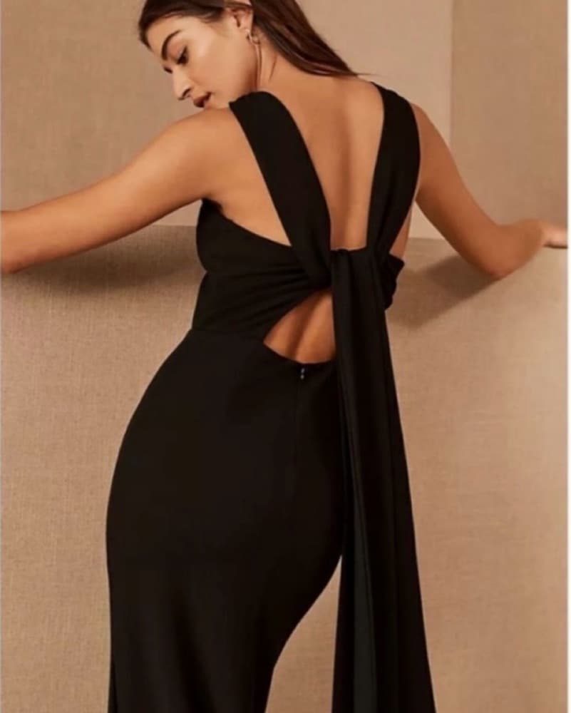 BHLDN London Crepe Tie-Back Maxi Dress - Image 4