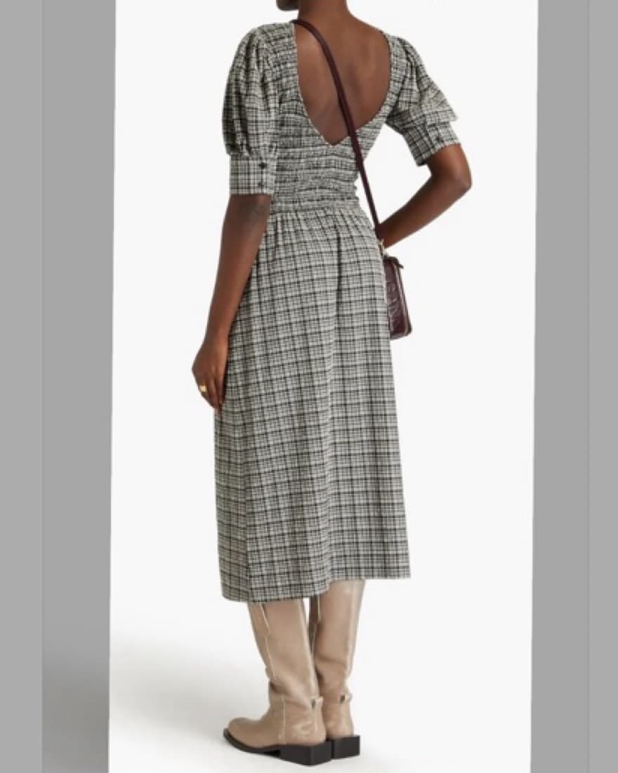 Ganni - Midi Length Low Back Dress - Image 3