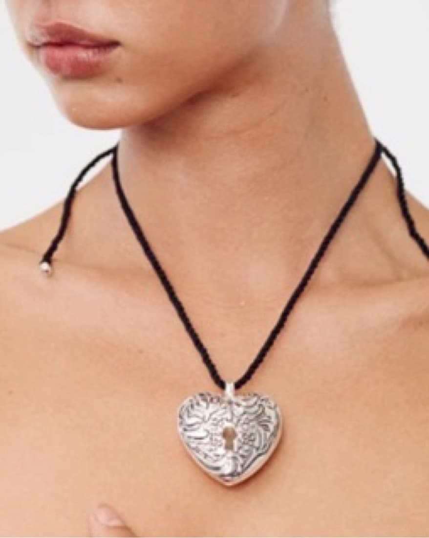 With Jean Heart Locket Necklace - Image 1
