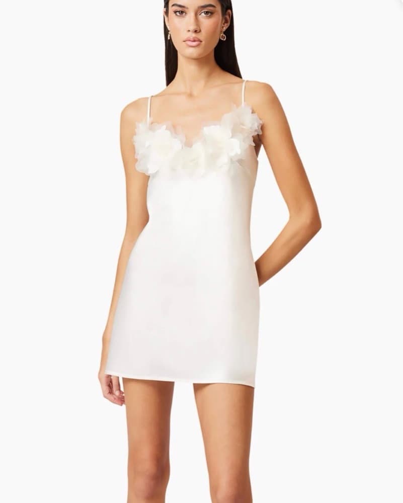 Elliat Katalina 3D Mini Dress In white - Image 1