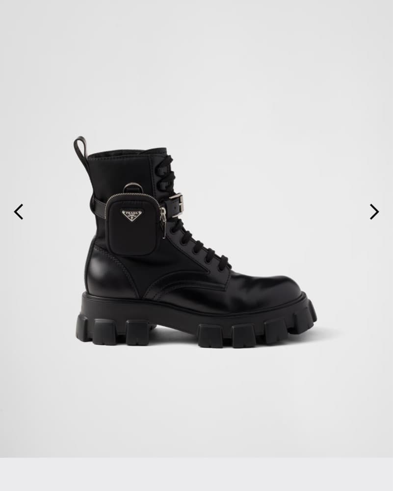 Prada Monolith Combat Boot Size 36 - Image 1
