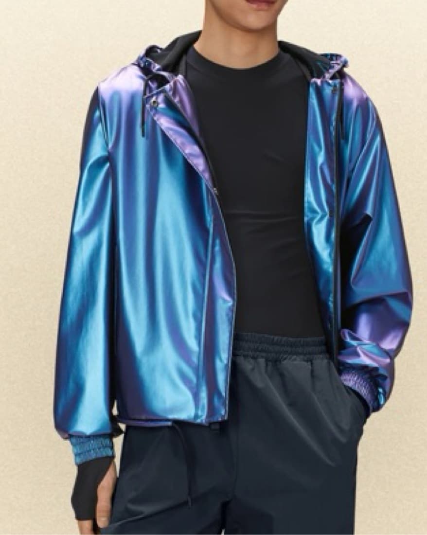 RAINS String W Jacket In Laser blue - Image 4