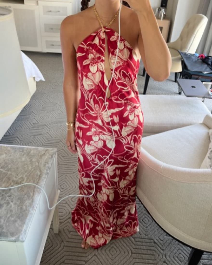 Reformation Yesenia Silk Dress - Image 3