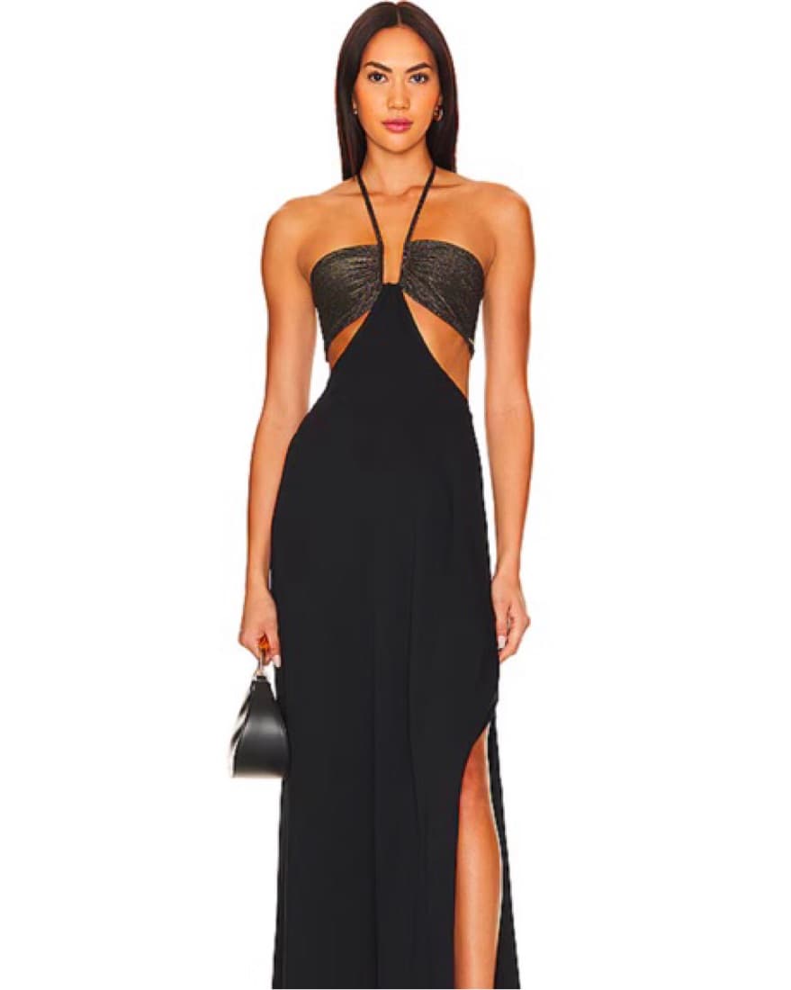 Lazuli Dress in Golden Onyx Shimmer - Image 1