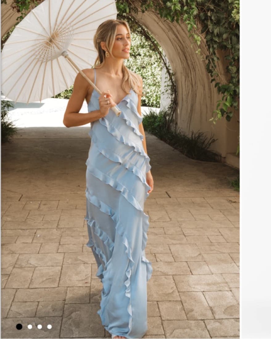 Blue Ruffle Gown - Show Me Your Mumu - Image 1