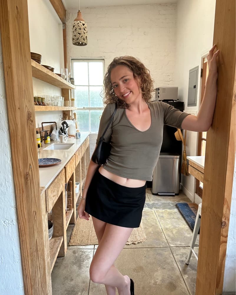 Aritzia Black Mini Skort  - Image 1