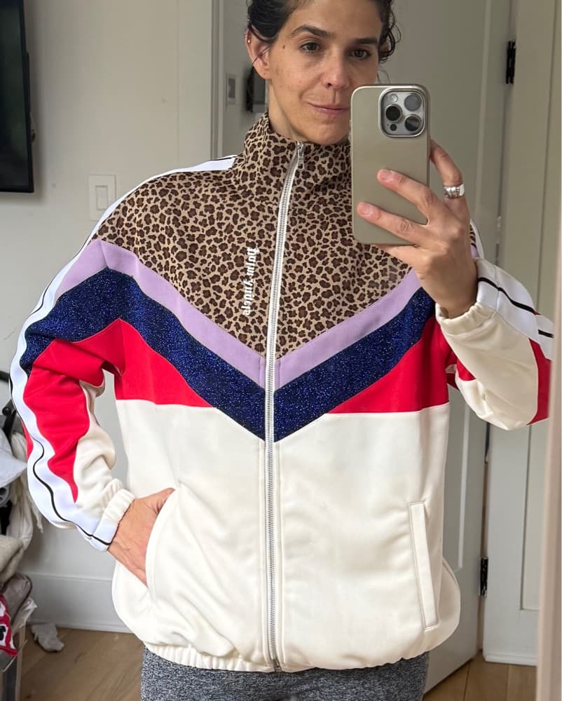 Palm Angels Leopard Print Sporty Jacket - Image 1
